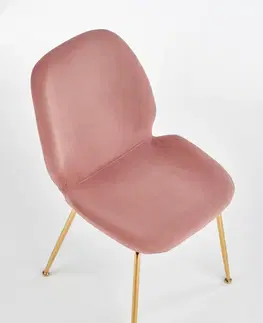 Jedálenské stoličky a kreslá Jedálenská stolička K381 Halmar Ružová