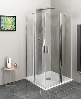 Sprchové dvere POLYSAN - ZOOM štvorcová sprchová zástena 1000x1000, číre sklo ZL5416