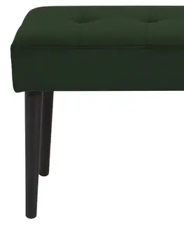 Lavice do jedálne Dkton Dizajnová lavička Neola, lesno zelená