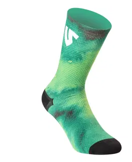 Pánske ponožky Ponožky Undershield Tye Dye zelená 37/41