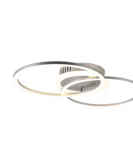 Stropne svietidla Dizajnové stropné svietidlo z ocele vrátane LED 3-stupňového stmievania - Veni