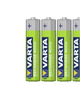 Predlžovacie káble VARTA Varta 5703301404 - 4 ks Alkalická batéria RECHARGE  AAA  1,2V 