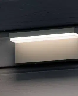Vonkajšie nástenné svietidlá Philips Philips Bustan hranaté vonkajšie LED svietidlo