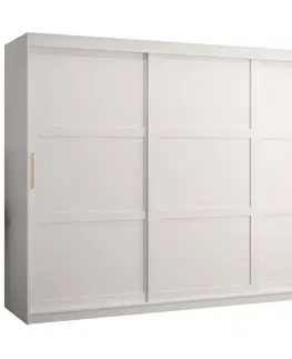 Šatníkové skrine Skriňa Amiro 1 250 biely/biely