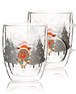 Hrnčeky a šálky 4Home Termo pohár Mug Reindeer Hot&Cool 270 ml, 2 ks