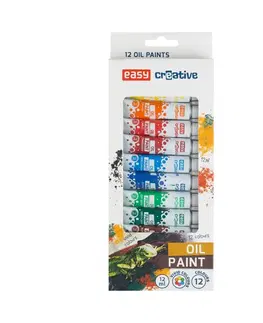 Hračky EASY - Olejové farby 12 farieb