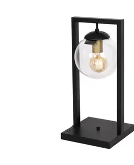 Lampy    108005 - Stolná lampa REY 1xE27/7W/230V čierna 