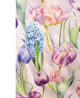 Obliečky Matějovský Bavlnené obliečky Deluxe Tulipa, 140 x 220 cm, 70 x 90 cm