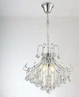 Moderné lampy do obývačky Luster 2200136-CH CHROME LW4