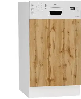 Dvierka a čelá zásuviek pre kuchynske skrinky Predná stena umývačky Bono 45po dub wotan