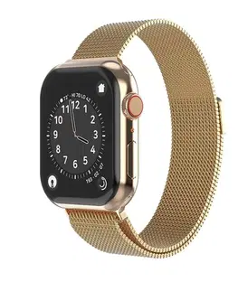 Príslušenstvo k wearables Swissten Milanese Remienok pre Apple Watch 38-40, zlatá 46000203
