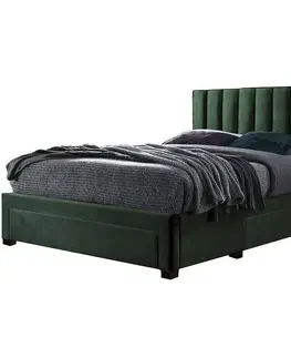 Dvojlôžkové postele Posteľ Grace 160 zelená