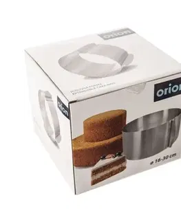 Formy na pečenie Orion Forma nerez torta posuvná vysoká pr. 16/30 cm