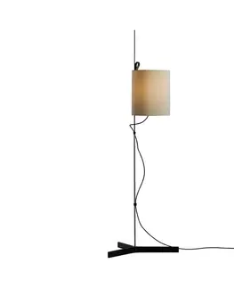 Stojacie lampy Carpyen Magnetická stojacia lampa, Ø 25 cm, khaki, čierny dub