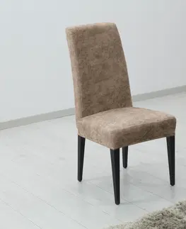 Stoličky Poťah elastický na celú stoličku, komplet 2 ks Estivella odolný proti škvrnám, béžová