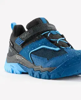 tenis Detská turistická nepremokavá obuv Crossrock so suchým zipsom 28-34 modrá