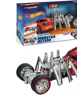 Hračky - autíčka MATTEL - Hot Wheels Monsters Action Street Creeper auto na baterie 22cm