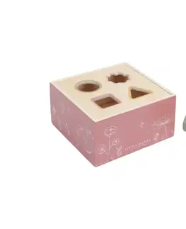 Drevené hračky LITTLE DUTCH - Vkladačka Pink Flowers