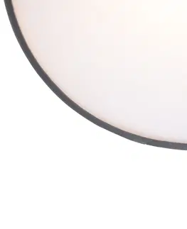 Stropne svietidla Moderné stropné svietidlo šedé 40 cm so zlatým vnútrom - Buben