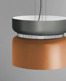 Závesné svietidlá B.lux Závesné LED svietidlo Aspen S sivo-mangová 40 cm