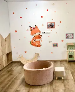 Nálepky na stenu Nálepka nad postieľku - Líšky v objatí