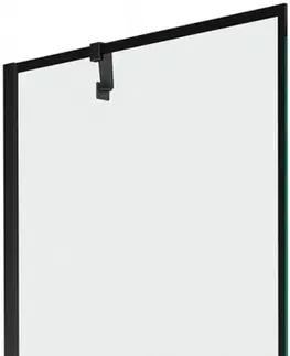 Sprchové dvere MEXEN/S - Next vaňová zástena FIX 70 x 150 cm, čierna dekor, čierna 895-070-000-00-70-70