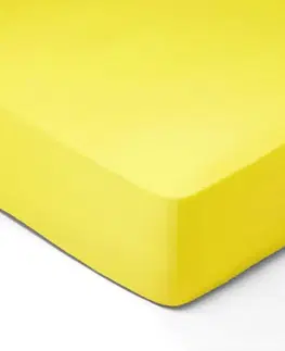 Plachty Forbyt, Prestieradlo, Jersey, svetlo žltá 60 x 120 cm