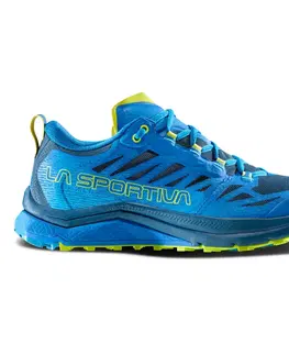 Pánske tenisky Pánske trailové topánky La Sportiva Jackal II Electric Blue/Lime Punch - 45,5