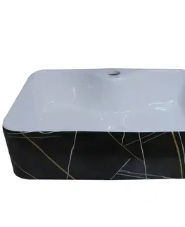 Umývadlá Umývadlo Paloma black marmor