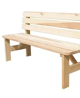 Záhradné drevené lavičky Záhradná lavica KRAKÓW