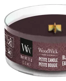 Vonné sviečky a svietniky Woodwick sviečka petite Black Plum Cognac