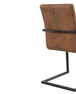 Jedálenské zostavy Konzolová jedálenská stolička 2 ks LADON Dekorhome Hnedá