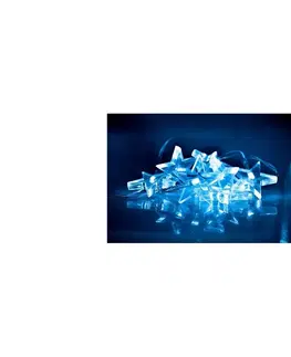 Vianočné osvetlenie  LED vianočná reťaz, hviezdy, 1,5m, 10x LED, 2x AA, modré svetlo 1V52-B