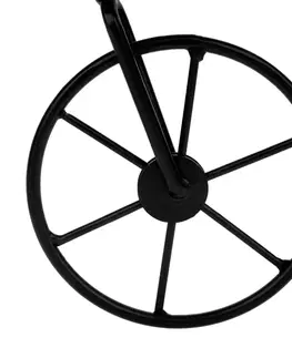Kvetináče a truhlíky Retro kvetináč v tvare bicykla, bordová/čierna, SEMIL
