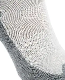 ponožky Detské turistické ponožky NH100 2 páry sivé
