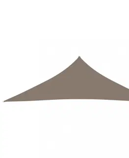 Stínící textilie Tieniaca plachta trojuholníková 3,5 x 3,5 x 4,9 m oxfordská látka Dekorhome Žltá