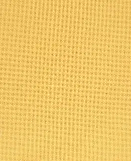 Jedálenské zostavy Jedálenská stolička otočná 2 ks látka Dekorhome Žltá