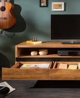 TV stolíky LuxD Dizajnový TV stolík Massive Honey 160 cm akácia