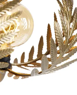 Stojace lampy Vintage stojaca lampa zlatá 3-svetlá - Botanica Kringel
