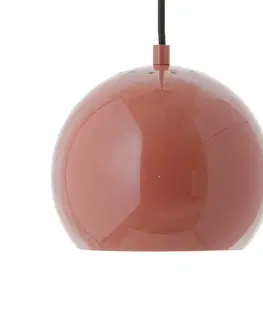 Závesné svietidlá FRANDSEN FRANDSEN Ball závesná lampa Ø 18 cm, červená