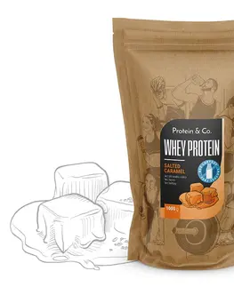 Športová výživa Protein & Co. Bezlaktózový CFM Whey Váha: 500 g, Zvoľ príchuť: Salted caramel