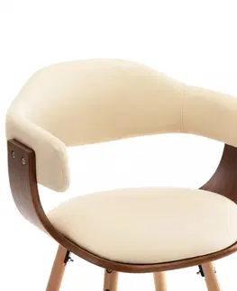 Jedálenské stoličky a kreslá Jedálenská stolička 2 ks ohýbané drevo / umelá koža Dekorhome Čierna / hnedá