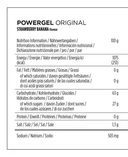 činky Energetický gél Power Gel jahodovo-banánový 24 × 41 g