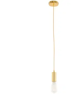 Svietidlá   DS-M-038 GOLD - Luster na lanku MODERNA 1xE27/60W/230V zlatá 