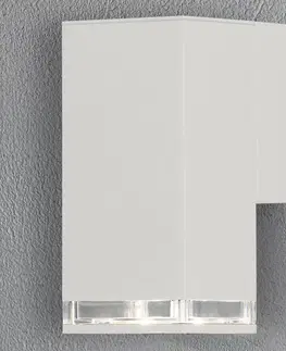 Vonkajšie nástenné svietidlá Konstsmide Vonkajšie svietidlo Pollux downlight 16,5 cm biela