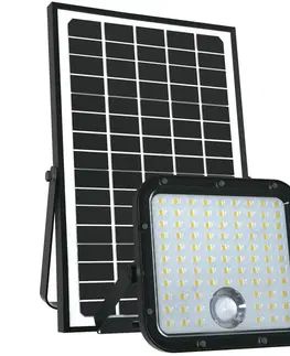 LED osvetlenie  Vonkajší solárny reflektor so senzorom LED/30W/6,4V 4000K IP65 + DO 
