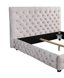 Postele LuxD Dizajnová posteľ Laney 180 x 200 cm šampanský zamat