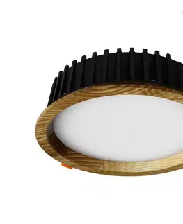 Svietidlá APLED APLED - LED Podhľadové RONDO WOODLINE LED/6W/230V 3000K pr. 15 cm jaseň masív 