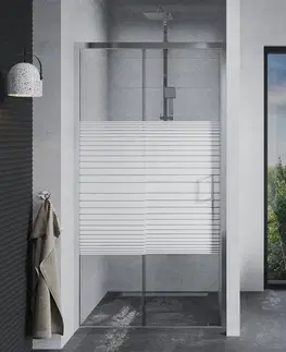 Sprchovacie kúty MEXEN - APIA posuvné dvere 115x190 cm 5mm chróm pasy 845-115-000-01-20