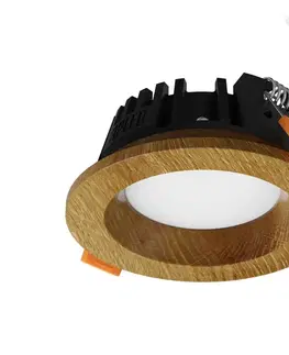 Svietidlá APLED APLED - LED Podhľadové RONDO WOODLINE LED/3W/230V 4000K pr. 9 cm dub masív 